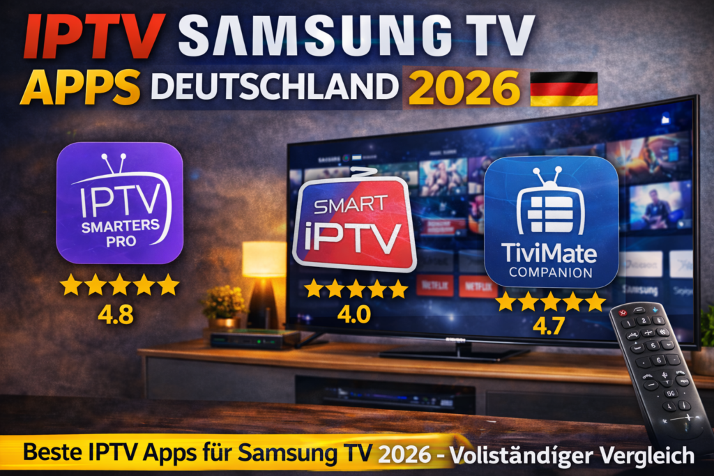 IPTV Samsung TV Apps Deutschland 2026