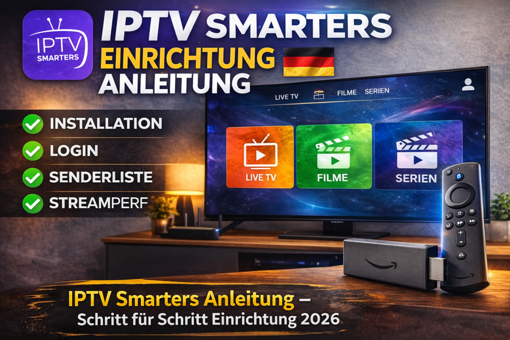 IPTV Smarters Einrichtung Anleitung Deutschland