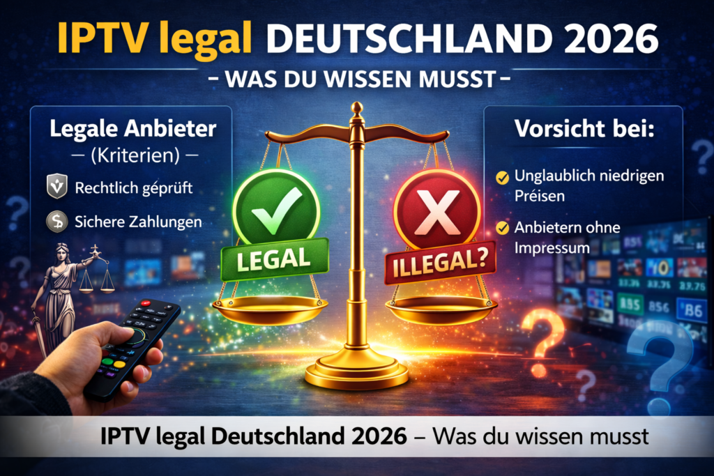 IPTV legal Deutschland 2026