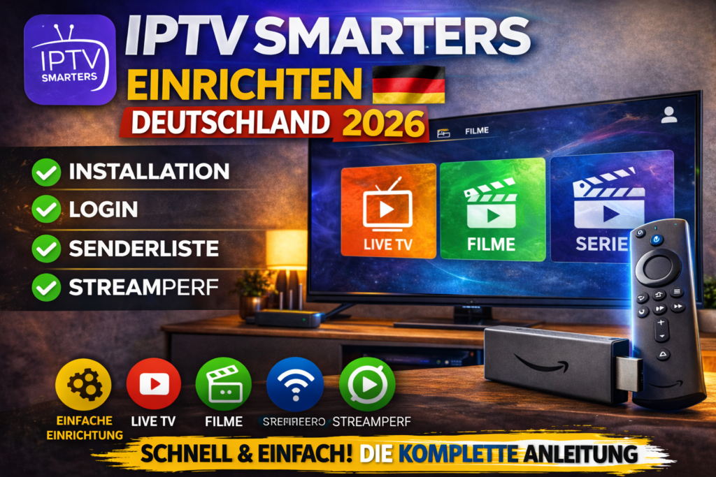 IPTV Smarters Einrichtung Anleitung Deutschland